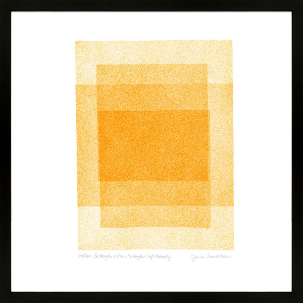 AllModern Golden Golden Rectangles In Rectangles: Soft Geometry Framed